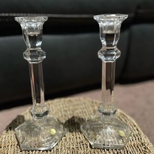 🏷🚨SALE NEW PRICE 🚨Pair of Crystal Candle Stick Holders